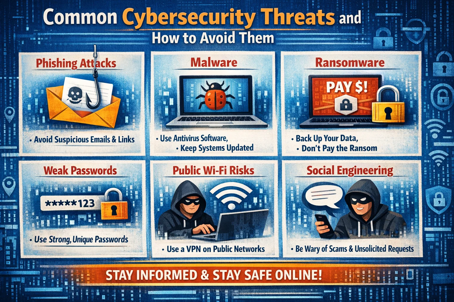 Common Cybersecurity Threats and How to Avoid Them Thumbnail